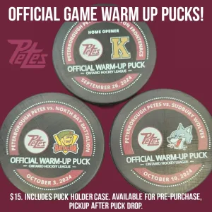 Game night & full set warm-up pucks