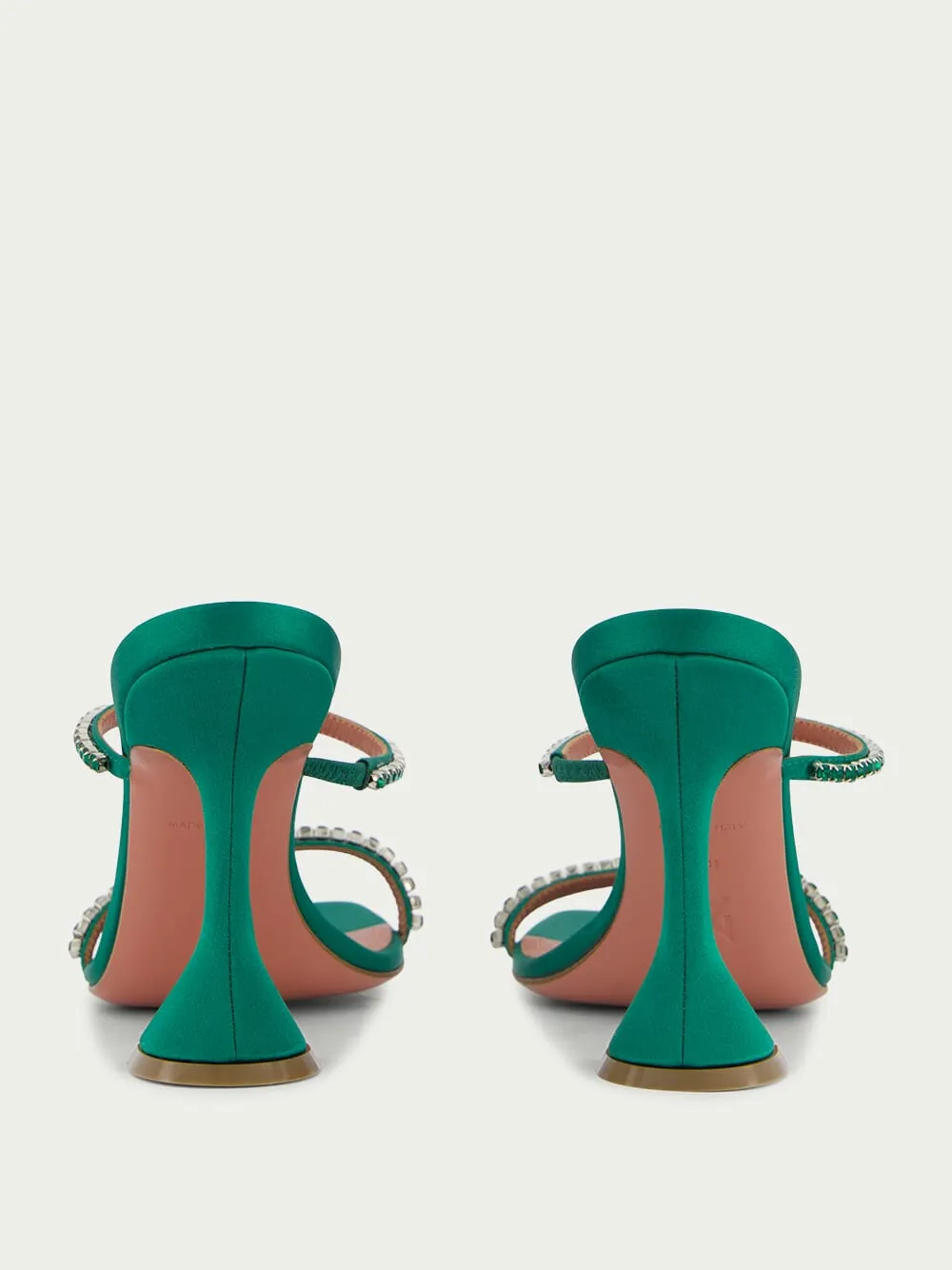 Gilda 95mm Crystal-Embellished Satin Sandals