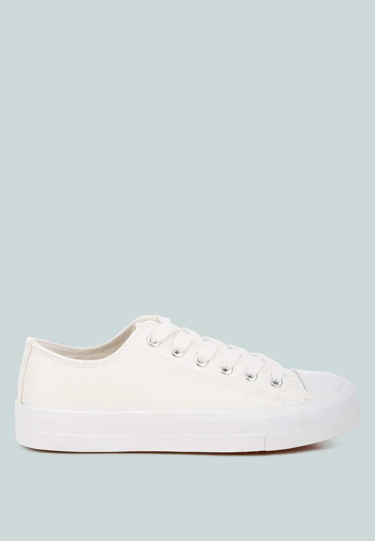 Girdies White Canvas Sneakers