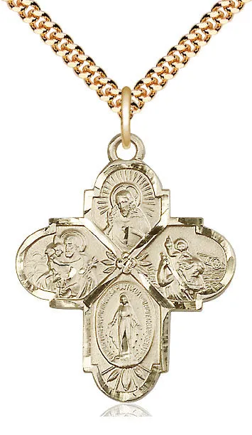 Gold Filled 4-Way Pendant (1 1/4")