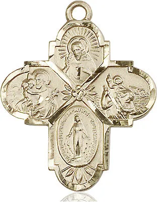 Gold Filled 4-Way Pendant (1 1/4")