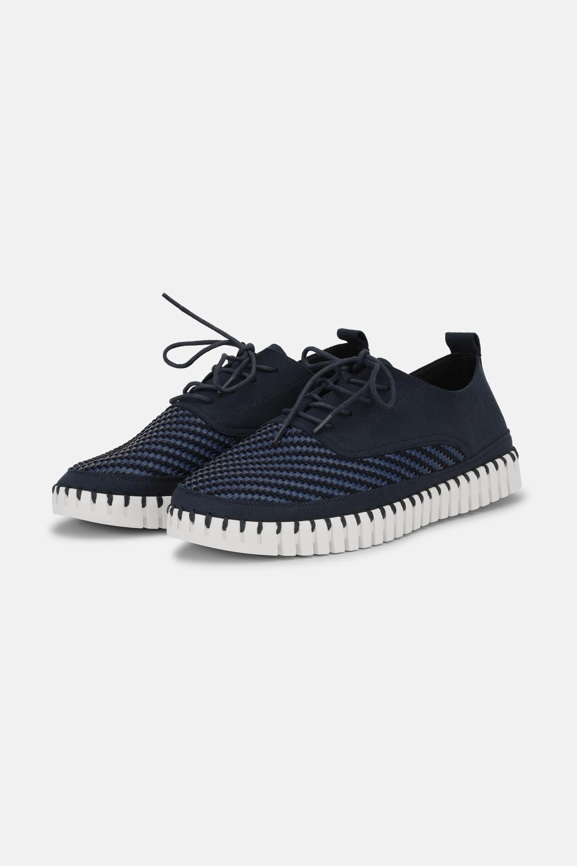 Herrenschuhe Mit Schnürung - Dark Indigo White