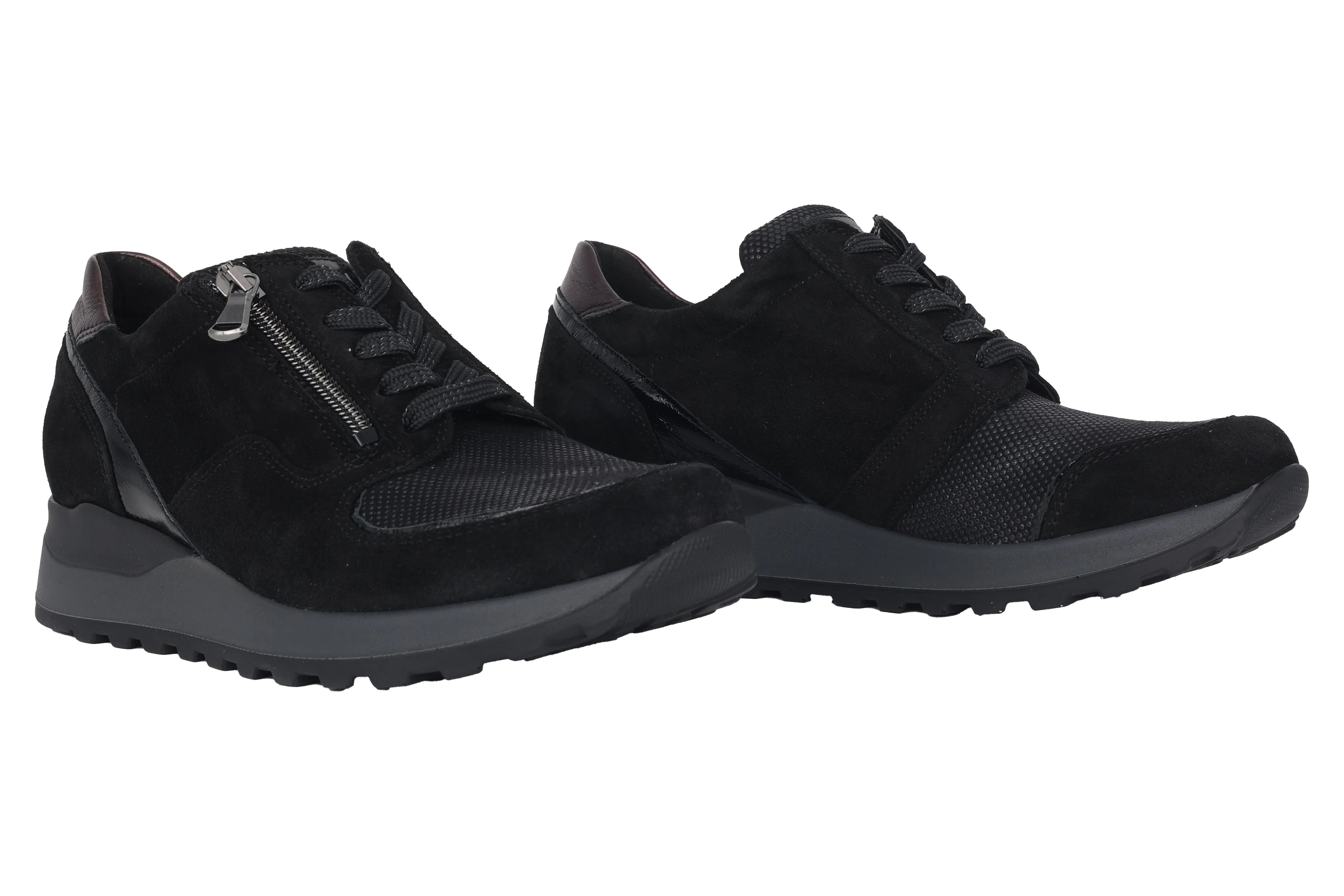 'Hiroko' women's wide fit (H) sneakers - black