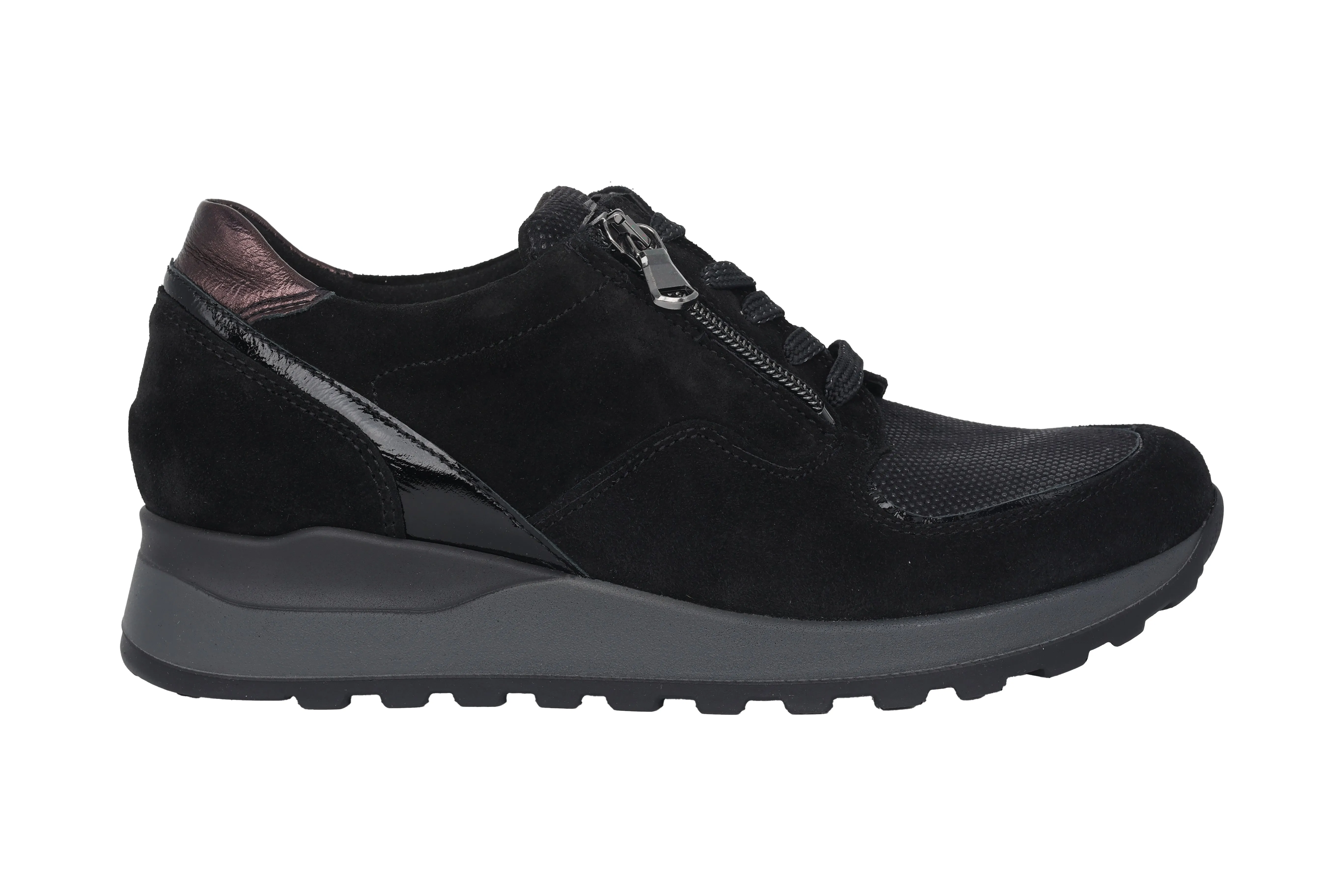 'Hiroko' women's wide fit (H) sneakers - black