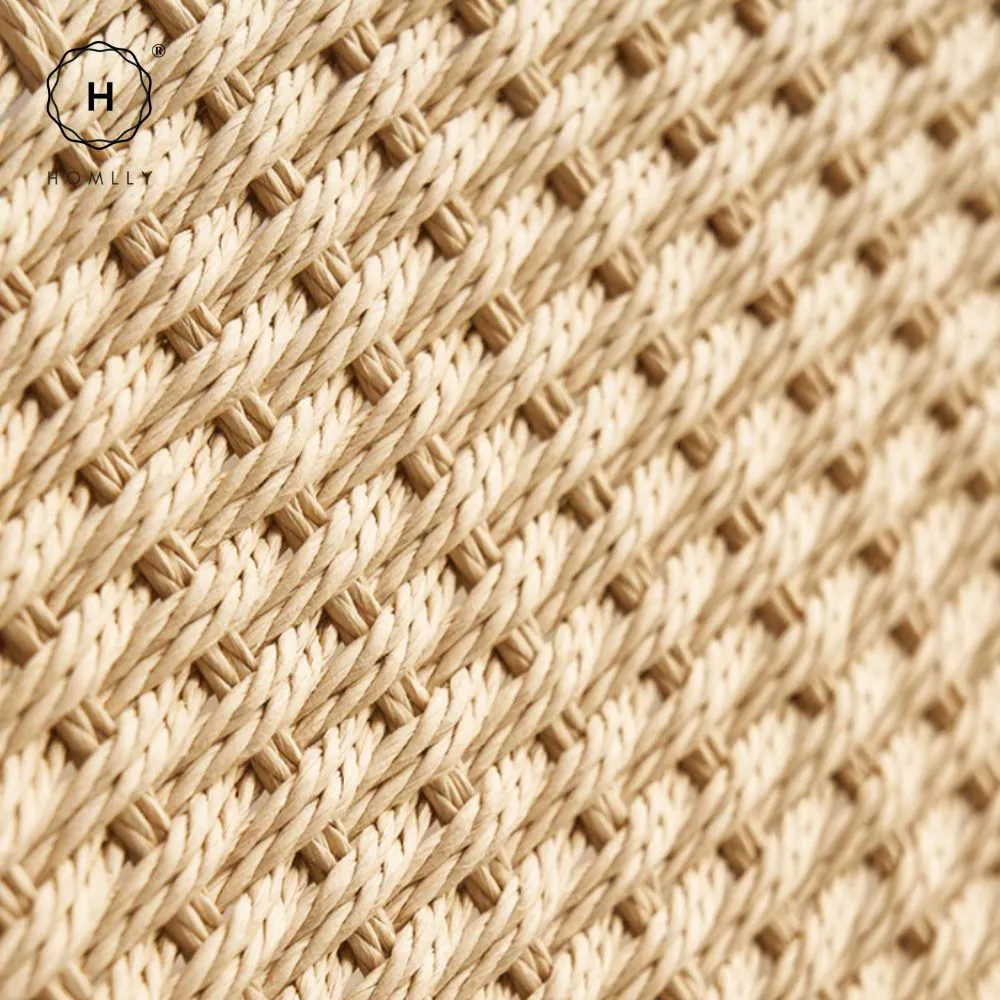 Homlly ika Rattan Woven Folding Recliner Chair