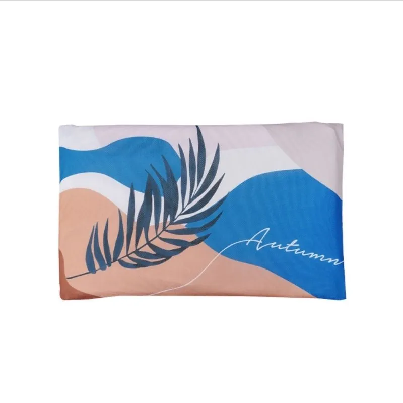 Homlly Soft Diatomite Floor Bath Mat with Washable Cover (Design)