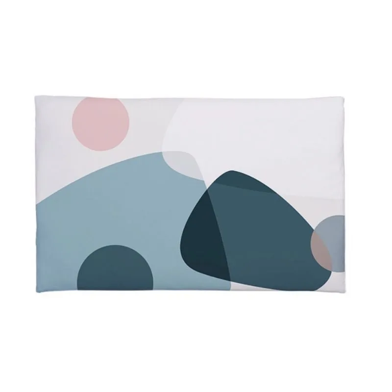 Homlly Soft Diatomite Floor Bath Mat with Washable Cover (Design)