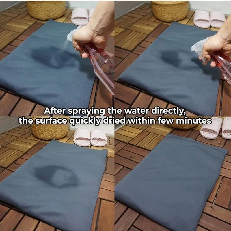 Homlly Soft Diatomite Floor Bath Mat with Washable Cover (Design)