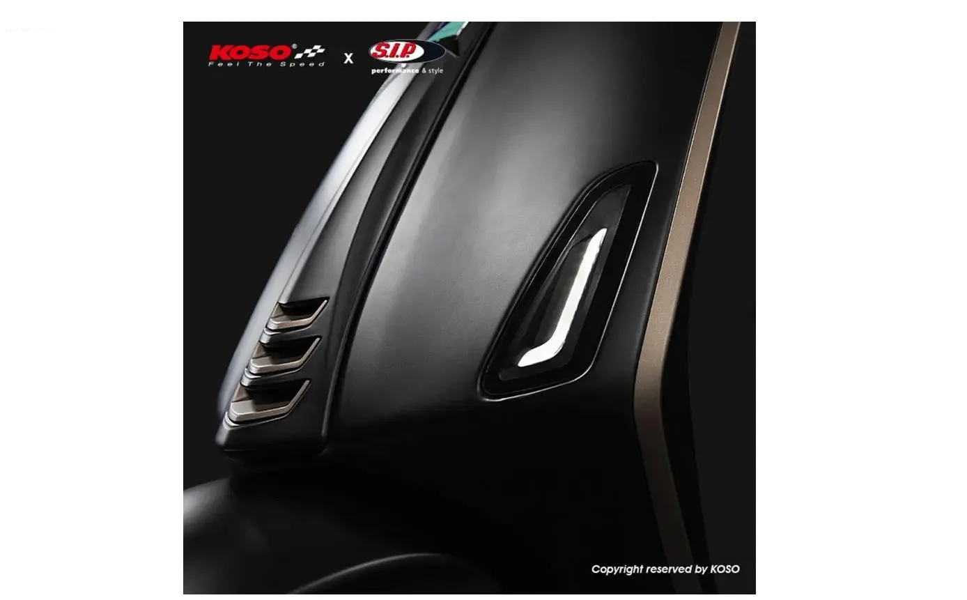 Indicator Kit Front KOSO Smoked | Vespa Primavera/Sprint 125-150cc