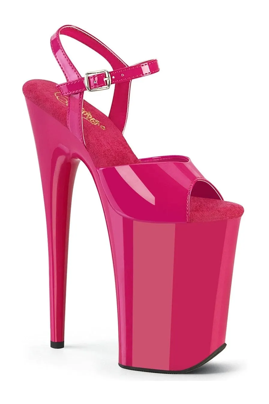 INFINITY-909 Fuchsia Patent Sandal