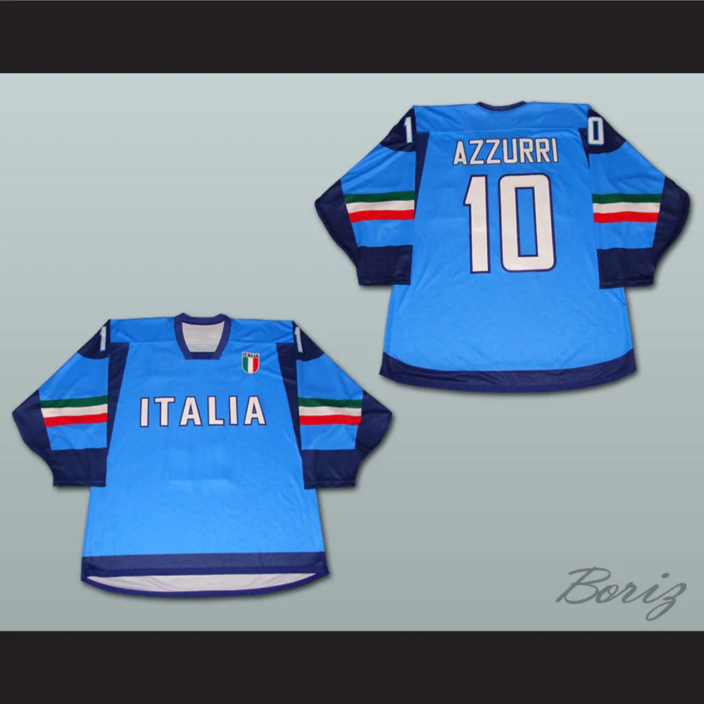 Italia Team Light Blue Hockey Jersey