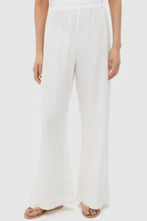 Ivory Linen Anya Pants