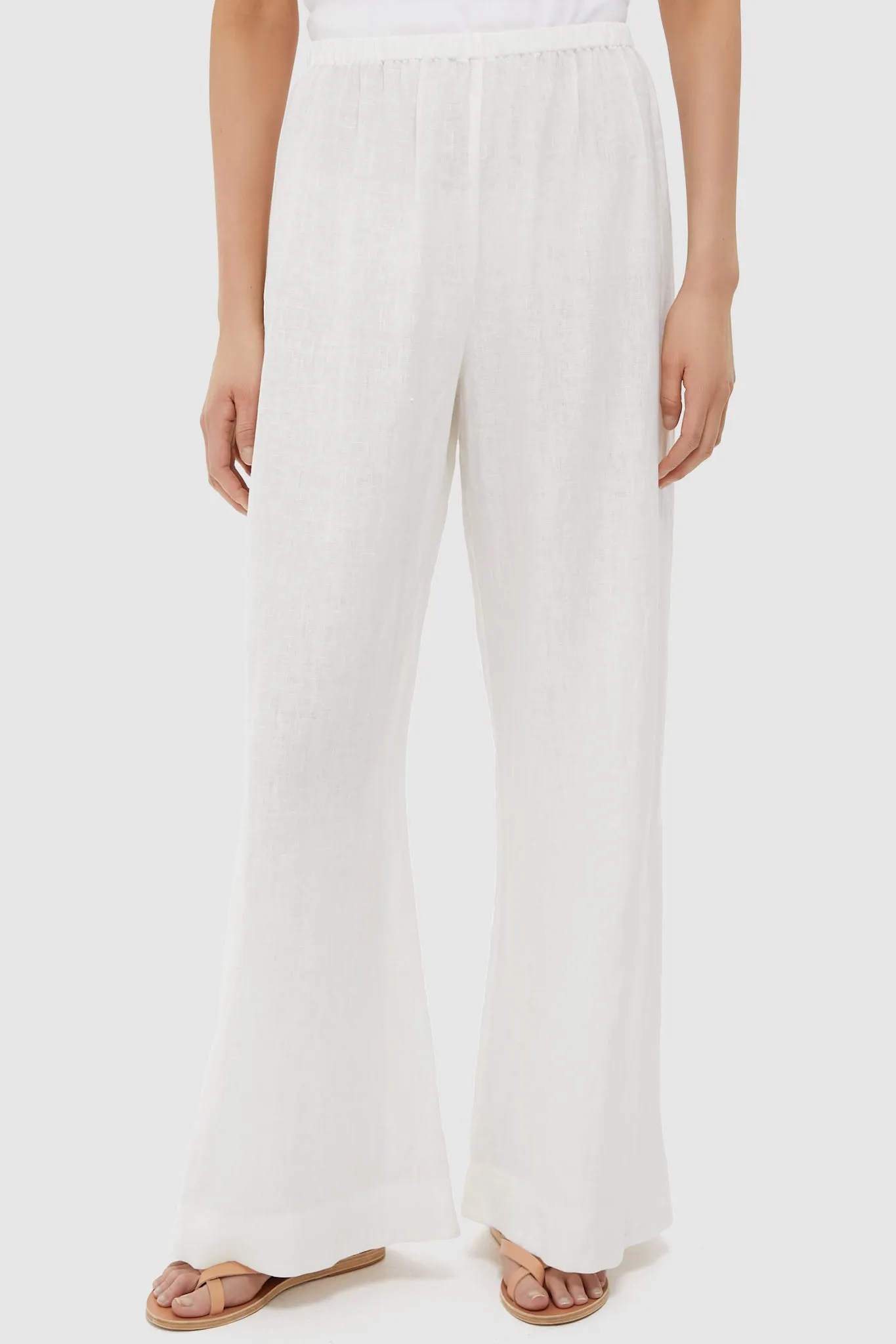 Ivory Linen Anya Pants