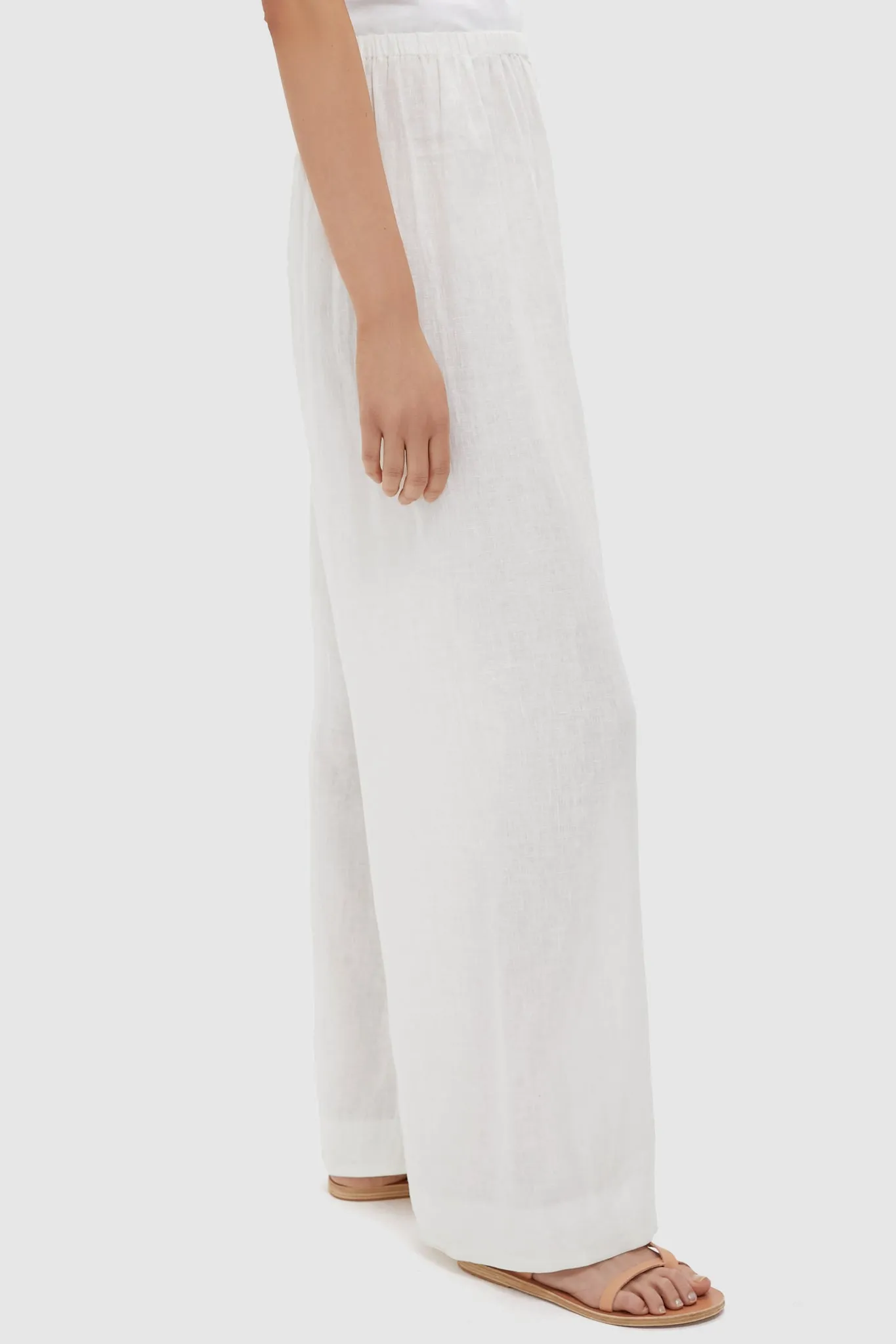 Ivory Linen Anya Pants