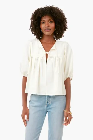 Ivory Puff Isla Top
