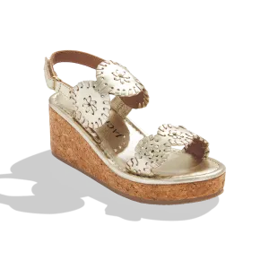 Jack Rogers Girls Lauren High Wedge - Platinum