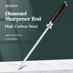 Knife Sharpener Rod Grinder Durable High Carbon Stainless Steel Honing Diamond Sharpener