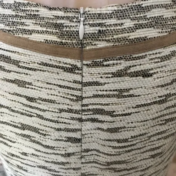 Lafayette 148 NY linen jacquard pencil skirt size 4