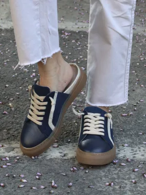 Leanne Blue Flat Sneakers