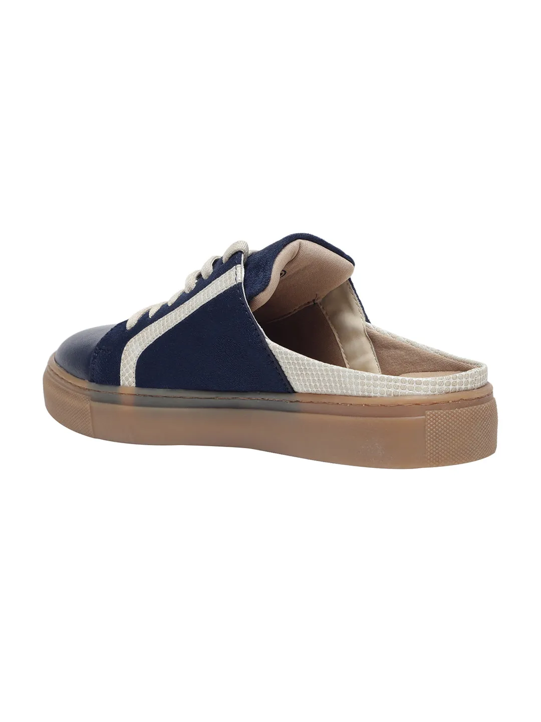 Leanne Blue Flat Sneakers