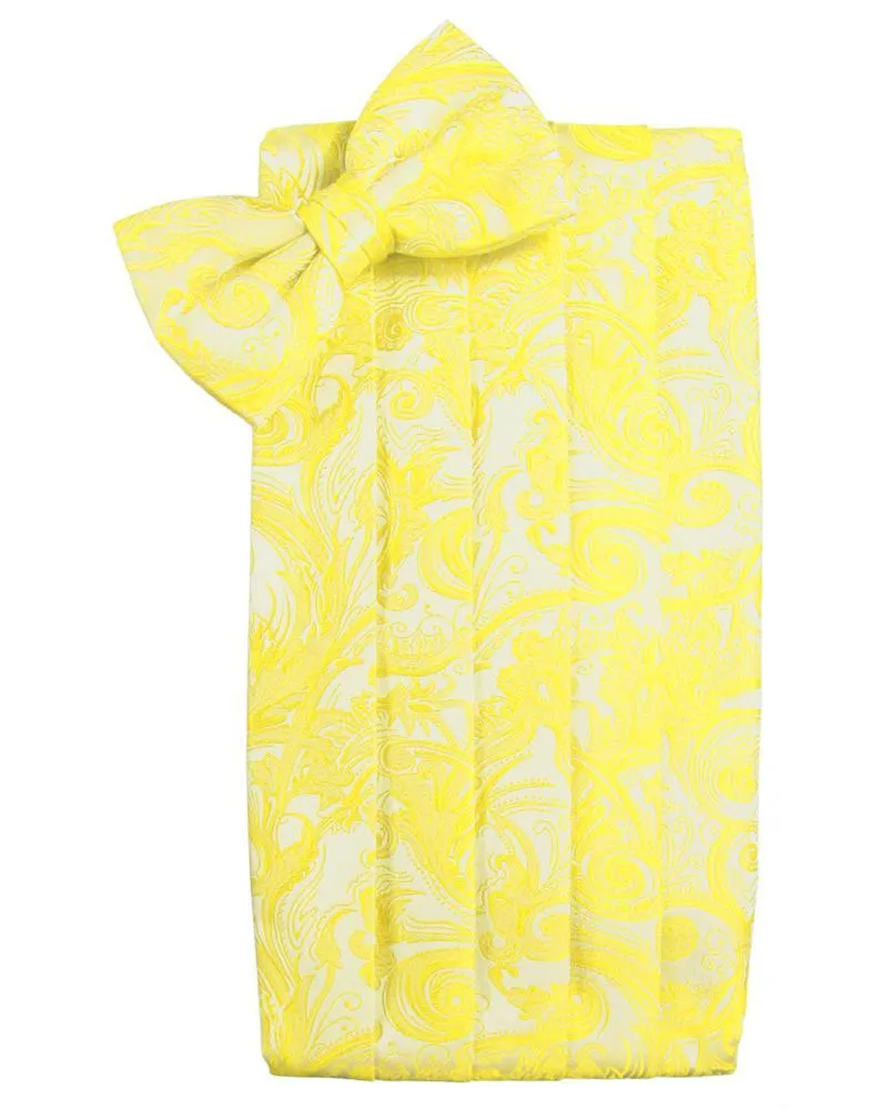 Lemon Tapestry Cummerbund