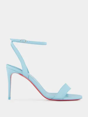 Loubigirl 85mm Blue Nappa Sandals