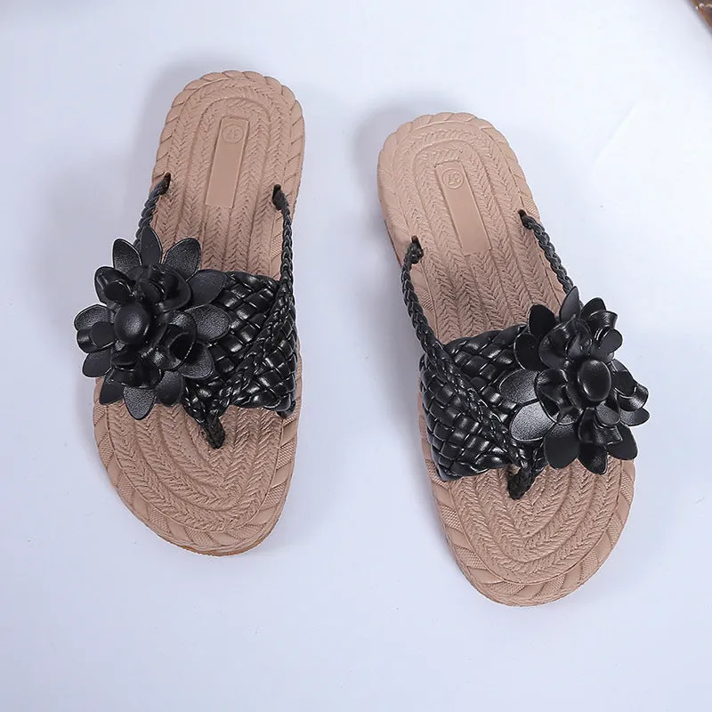Mary – Floral Slippers for Beach and Outdoor