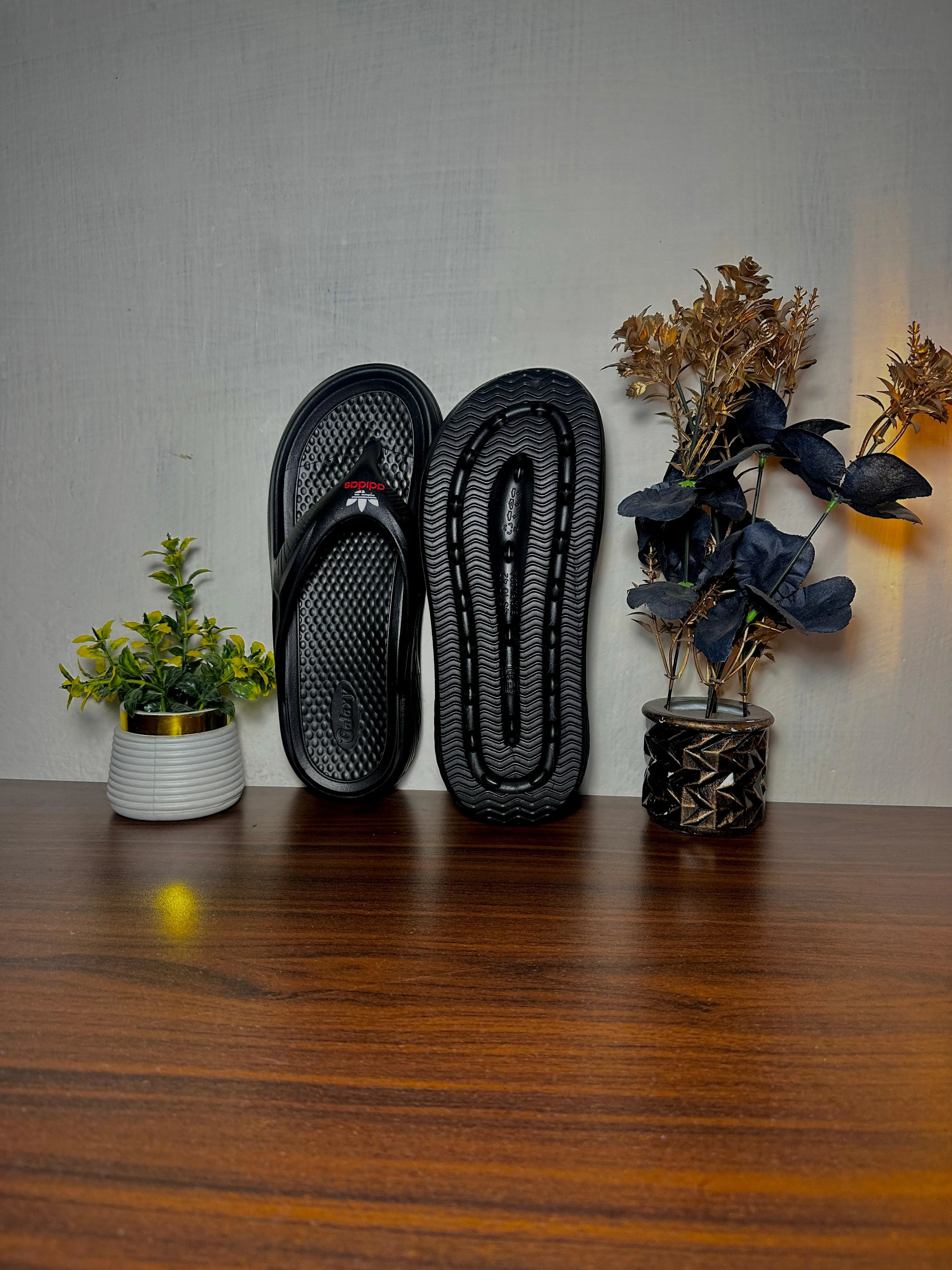 Men's EVR Material Slippers with Comfortable Foot-bed