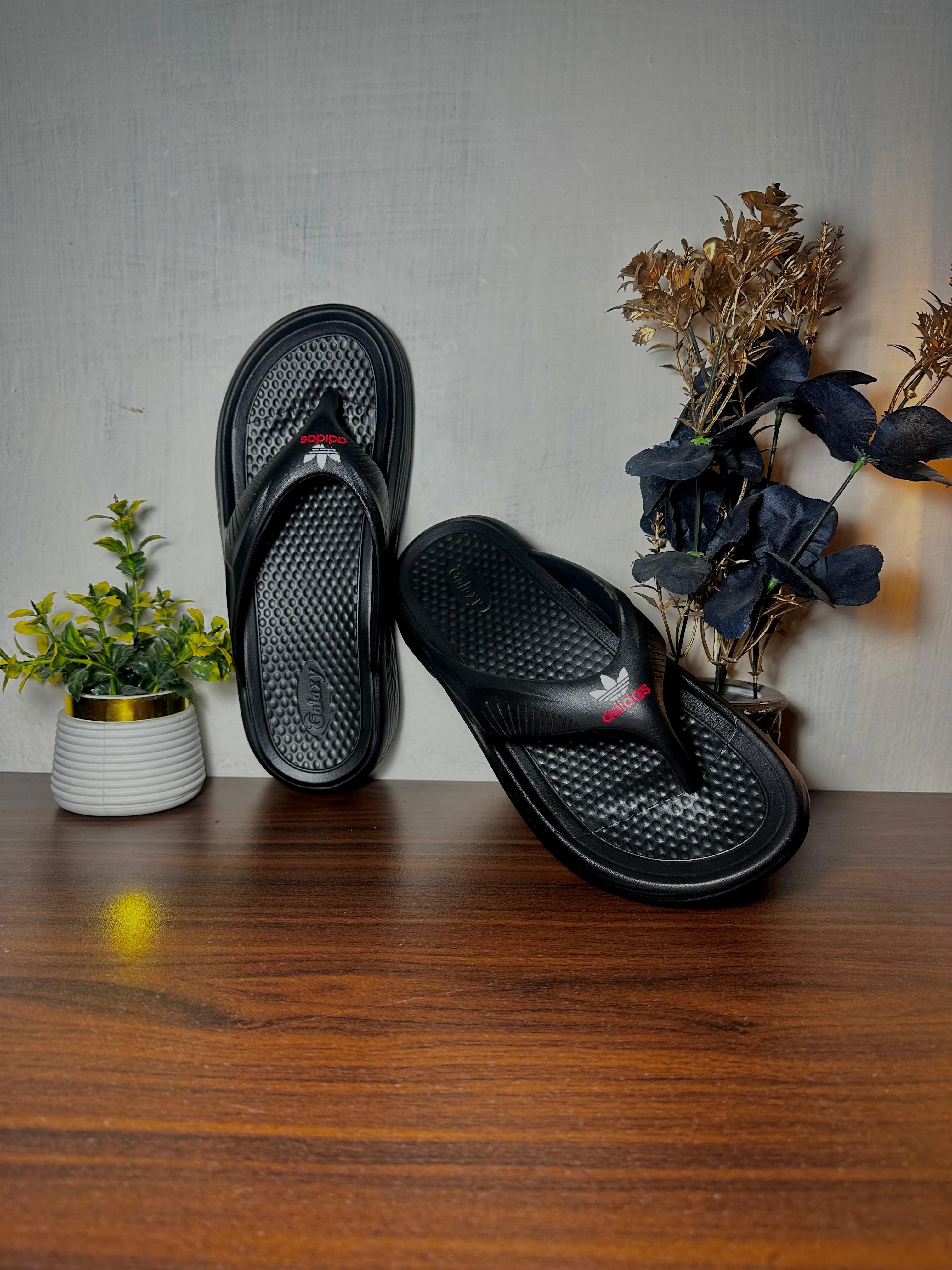 Men's EVR Material Slippers with Comfortable Foot-bed