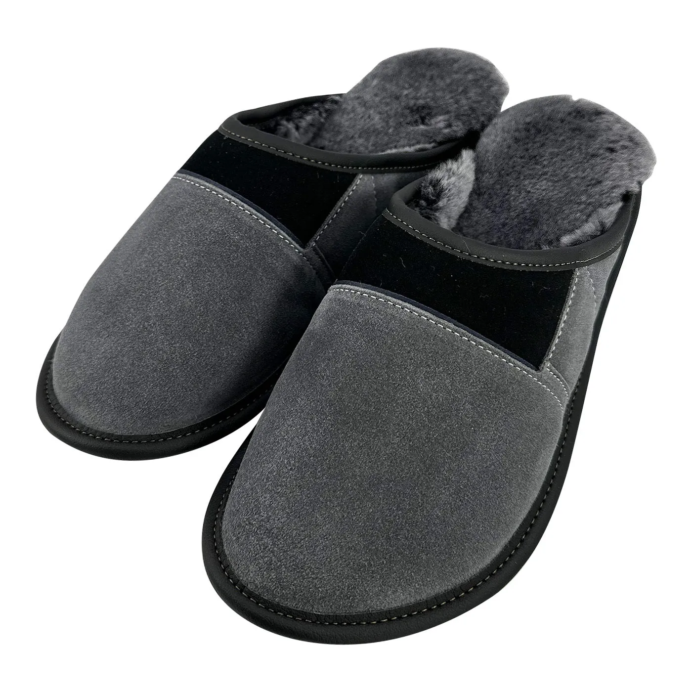 Men's Sheepskin Slip-On Mule Slippers