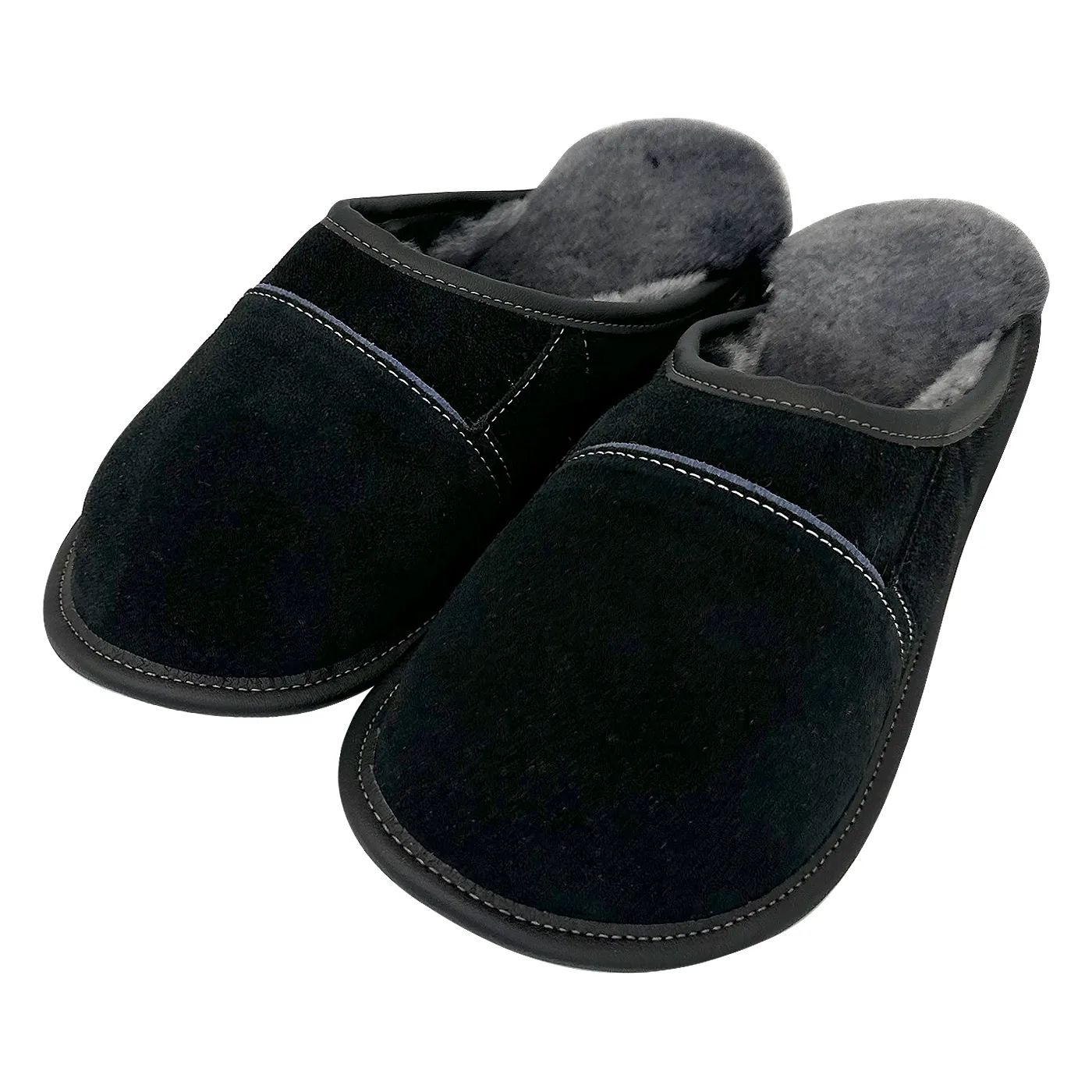 Men's Sheepskin Slip-On Mule Slippers