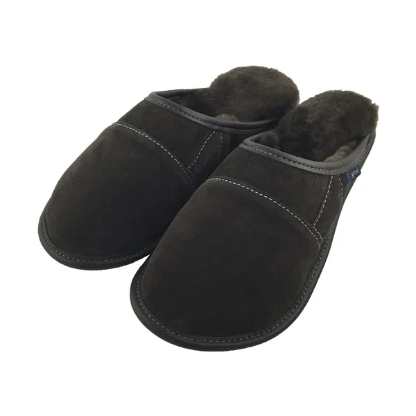 Men's Sheepskin Slip-On Mule Slippers