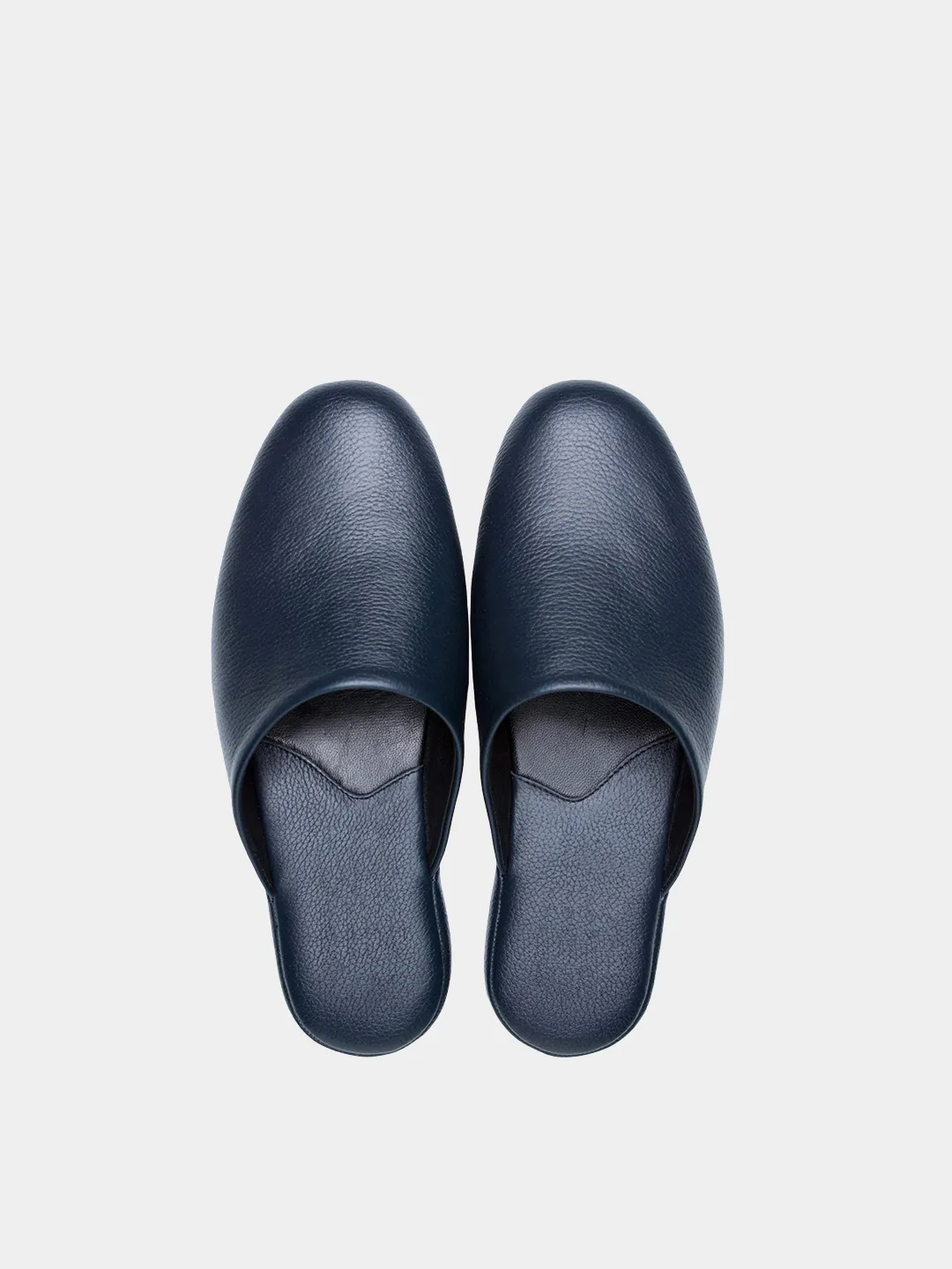 Men's slippers navy blue Model 1209 Flotar Leather
