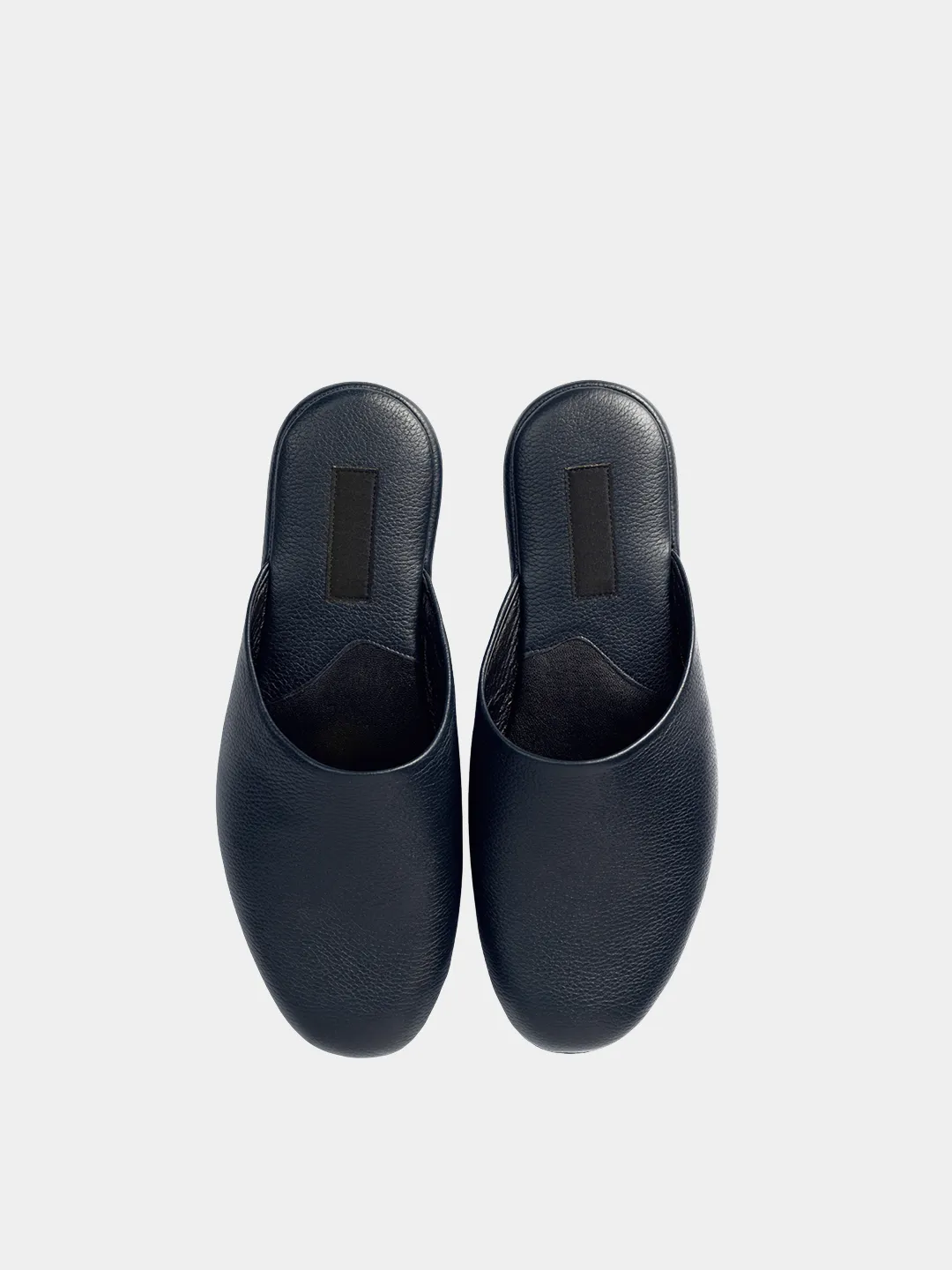 Men's slippers navy blue Model 1209 Flotar Leather
