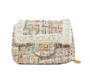 MINI PURSE TWEED WOVEN