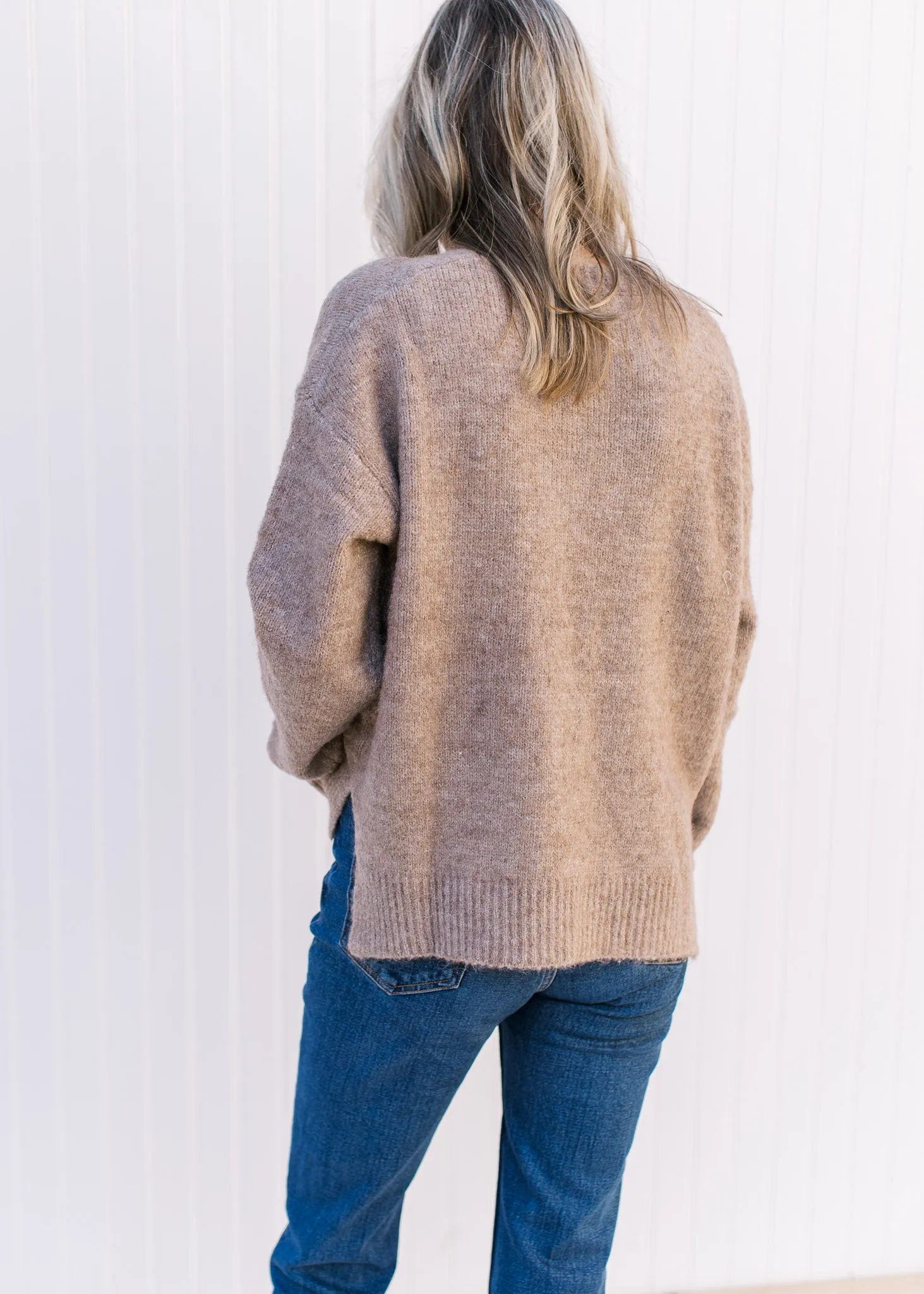 Mocha Round Neck Sweater B