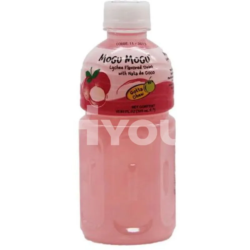 Mogu Mogu Lychee Flavored Drink With Nata De Coco 320ml ~ Mogu Mogu 椰果荔枝味飲品 320ml