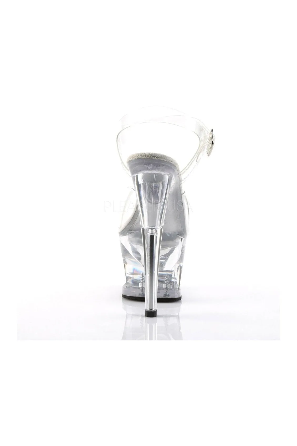 MOON-708 Platform Sandal  | Clear Vinyl