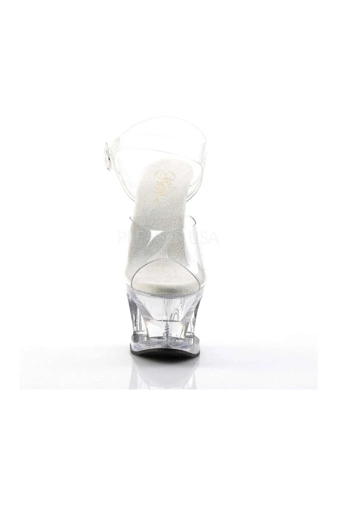 MOON-708 Platform Sandal  | Clear Vinyl