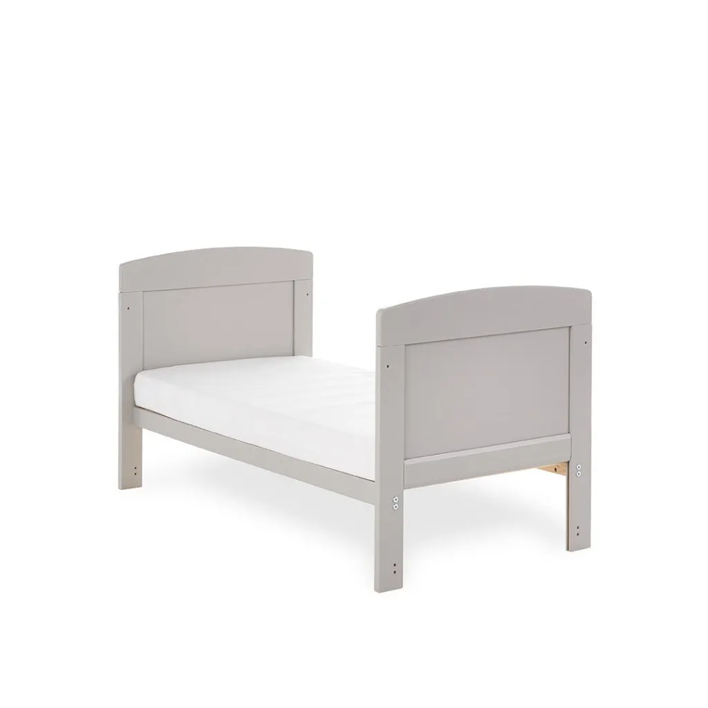 OBABY Grace Mini Cot Bed - Warm Grey