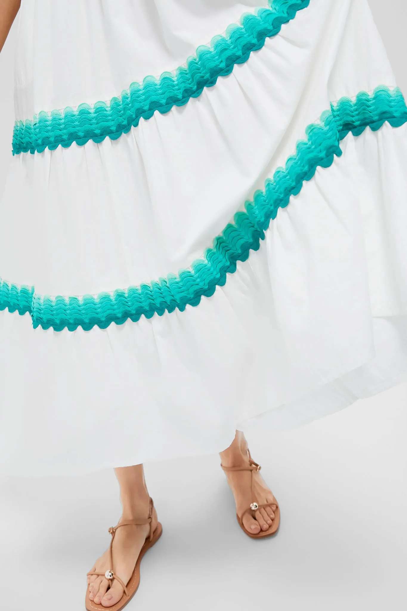 Pacifica Aqua V Neck Maxi Dress