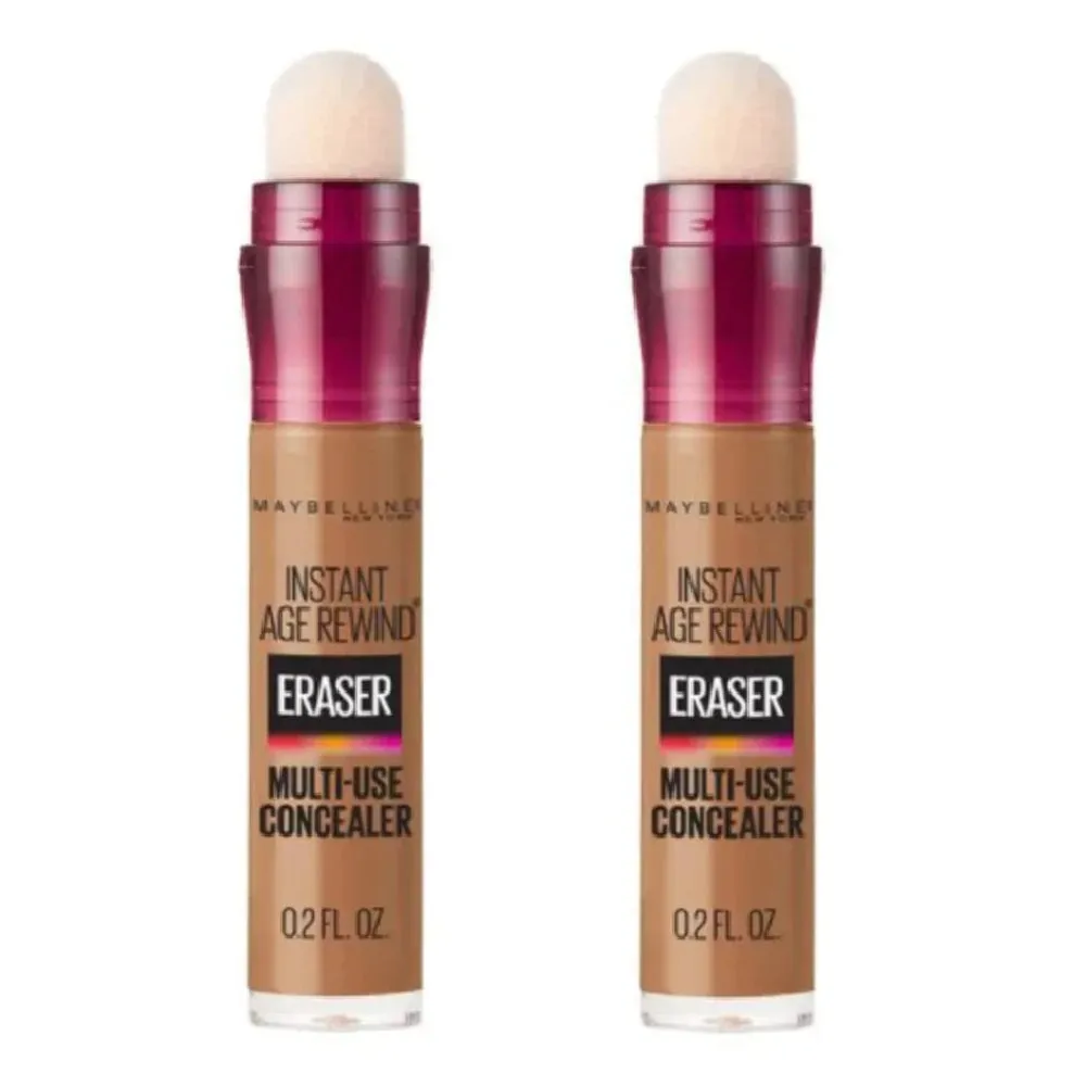 Pack of 2 Maybelline New York Instant Age Rewind Instant Eraser Multi-Use Concealer, Warm Olive # 145