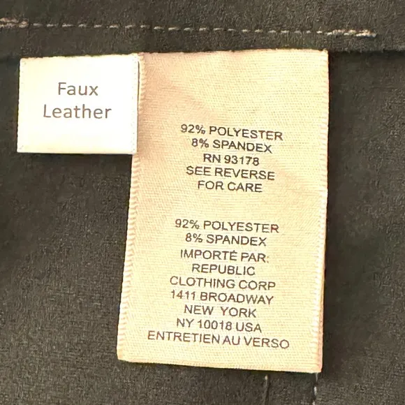 Philosophy by REPUBLIC CLOTHING Faux Leather Suede Brown Jacket Small
