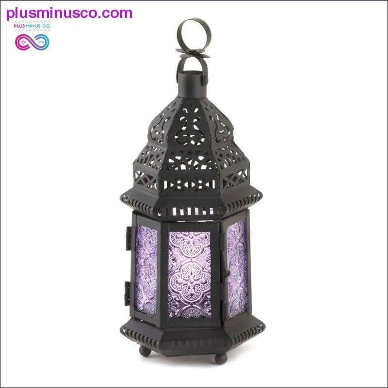 Purple Moroccan Style Lantern ll Plusminusco.com