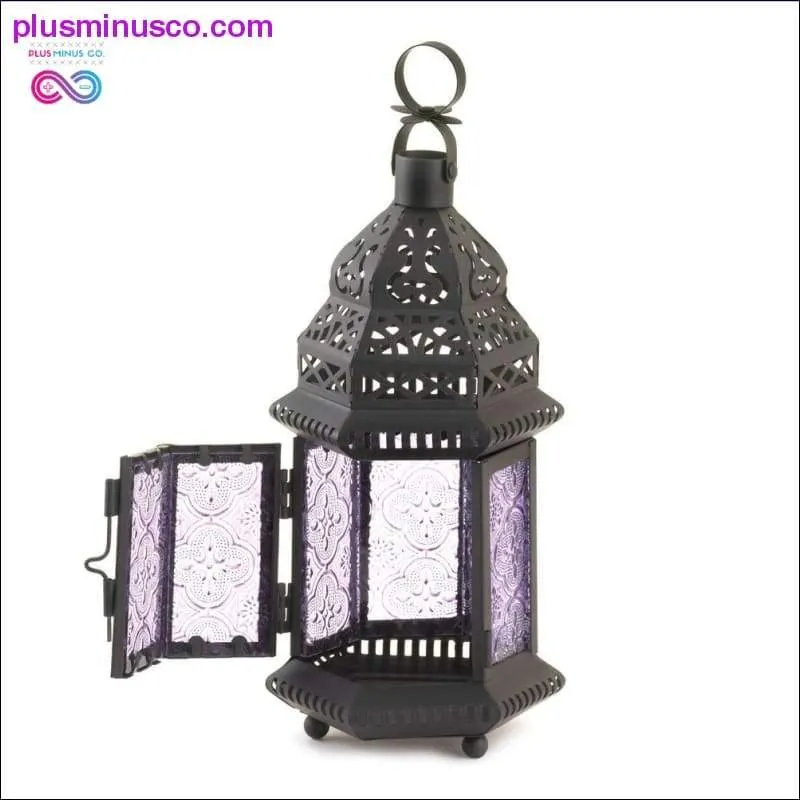 Purple Moroccan Style Lantern ll Plusminusco.com