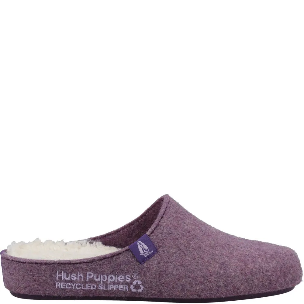 Purple Womens Recycled Good Slippers