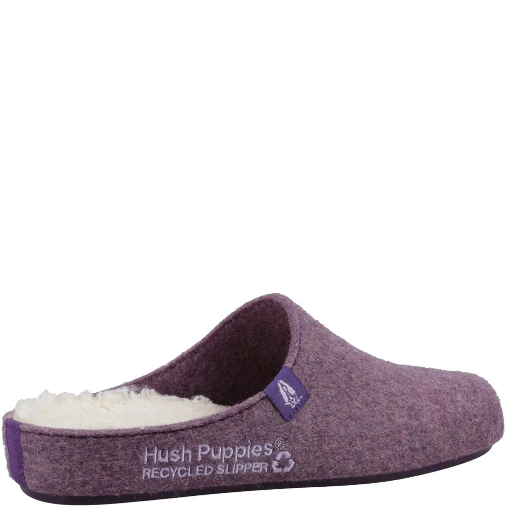 Purple Womens Recycled Good Slippers