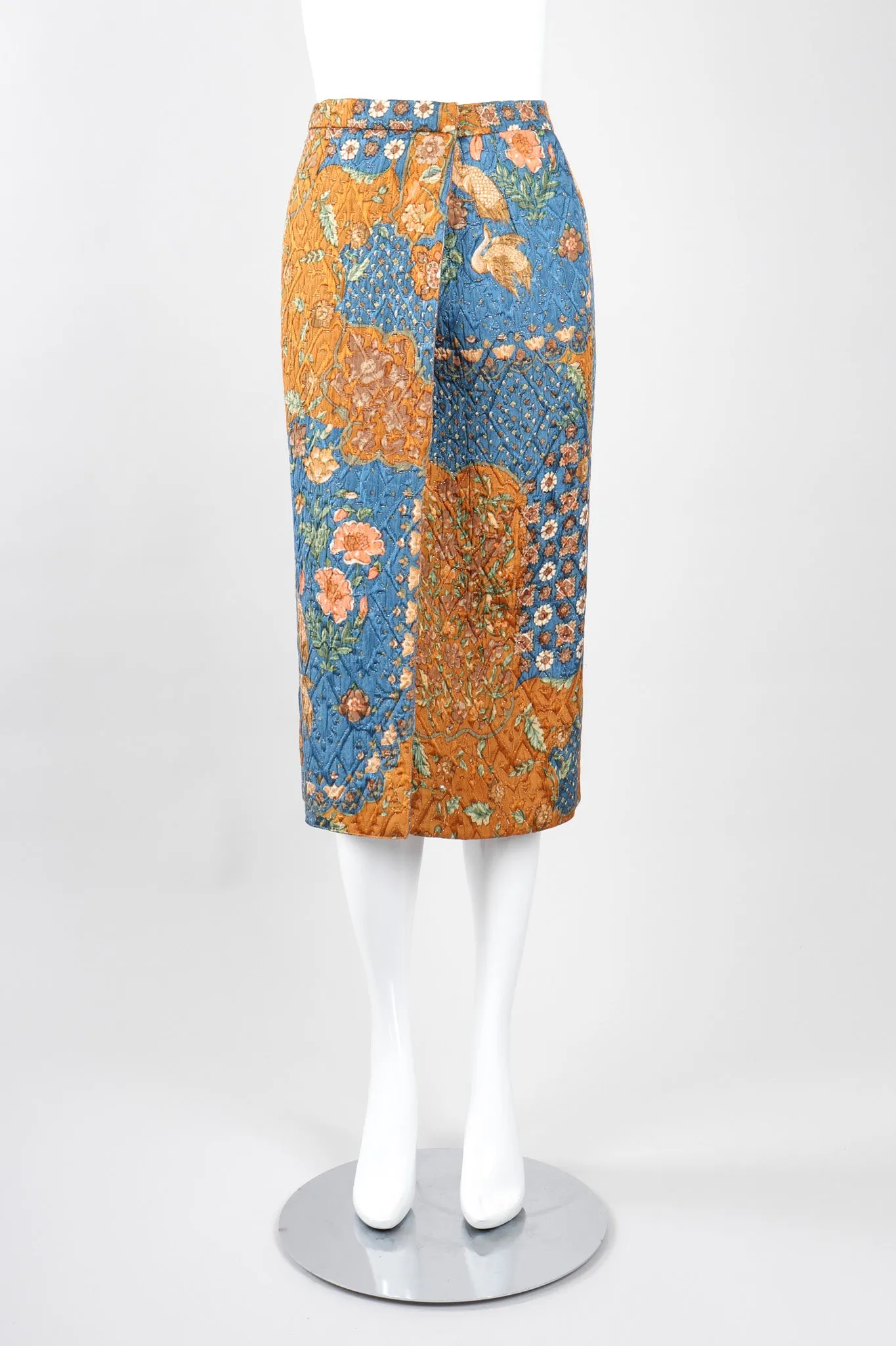 Quilted Jacket & Wrap Skirt Set