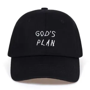 "GOD'S PLAN" Casquette Baseball Streetwear Noir - URB1™