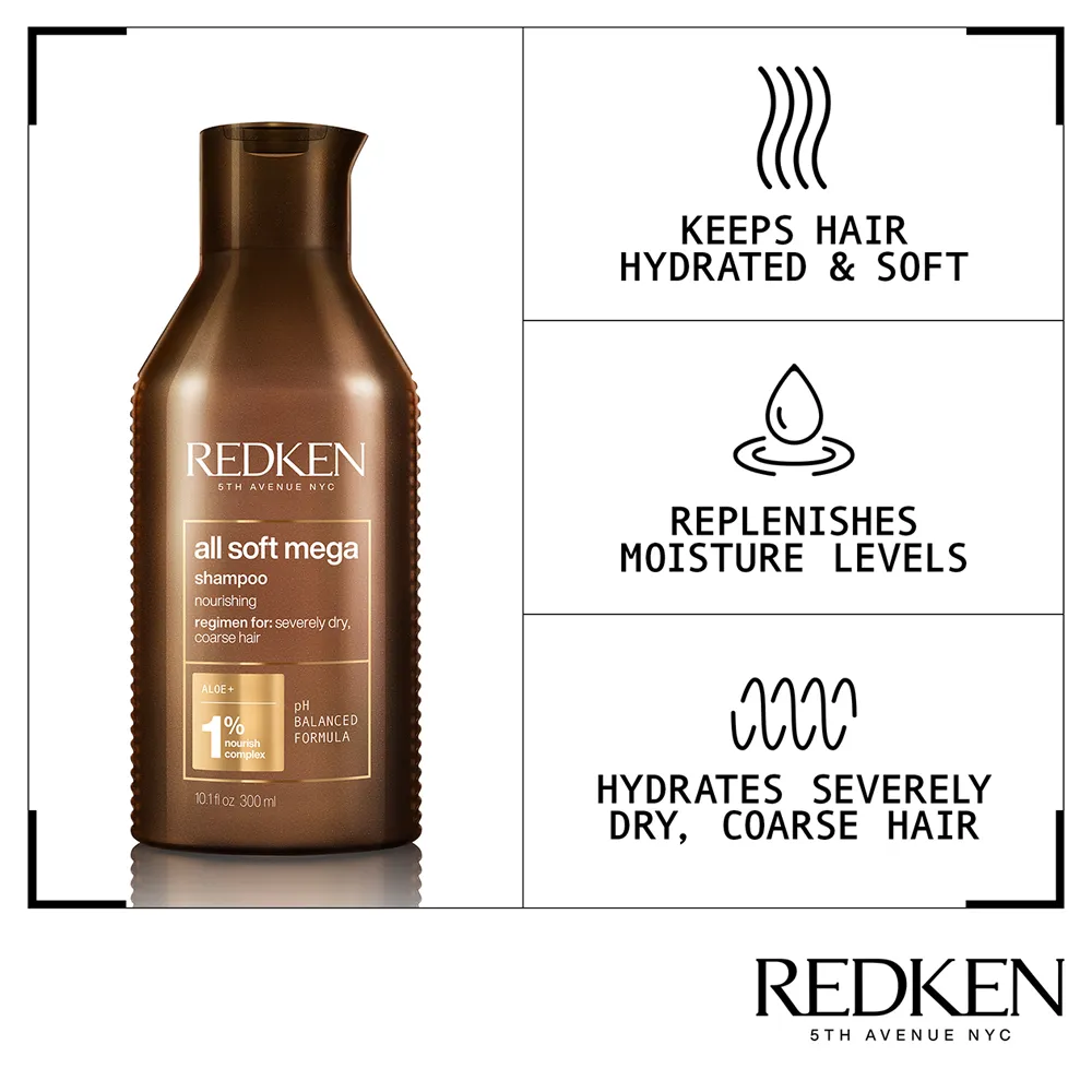 REDKEN - All Soft Mega Shampoo Liter